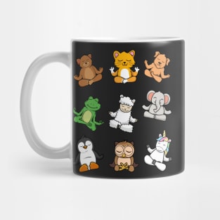 Cute animal doing yoga Mug